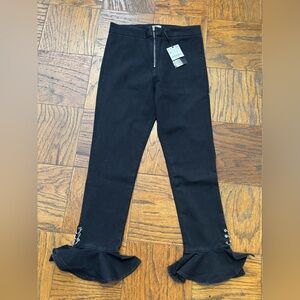 Zara denim flamingo jeans